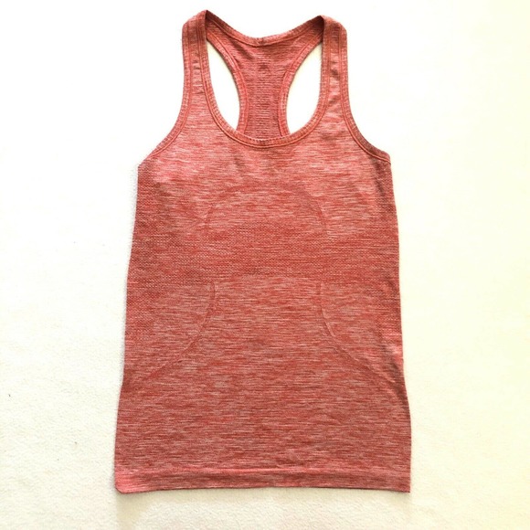 lululemon athletica Tops - Lululemon Women Heathered Alarming Red Swiftly Tech Racerback Tank Workout Top 4